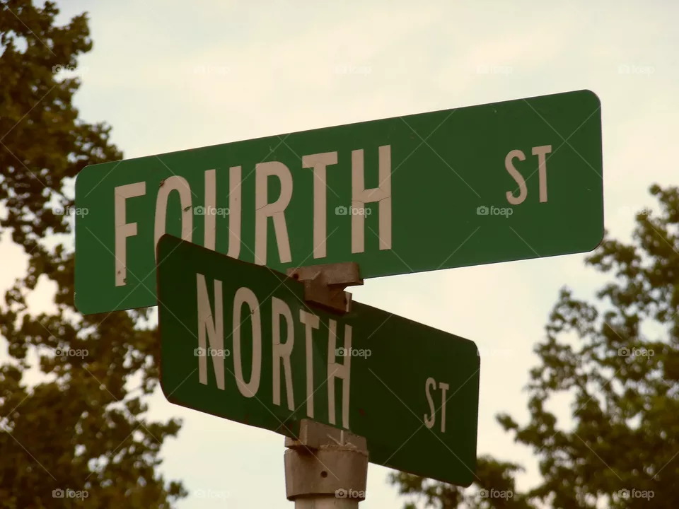 Road sign.