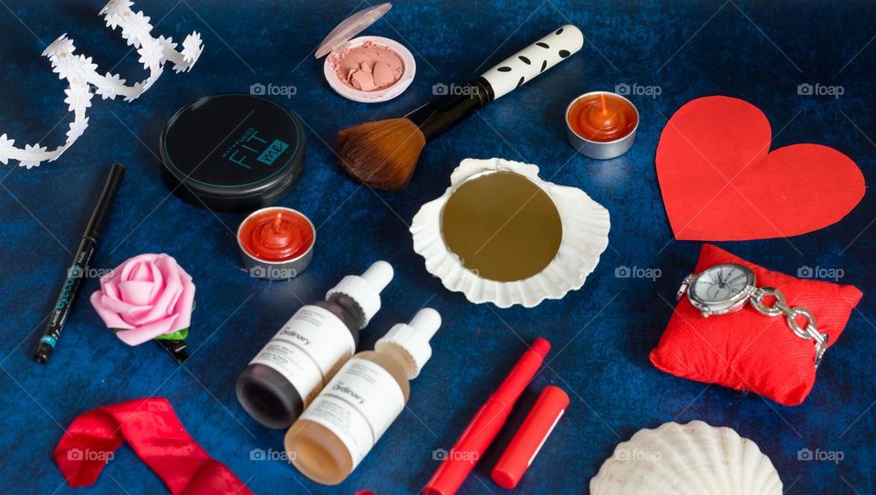 Makeup products.