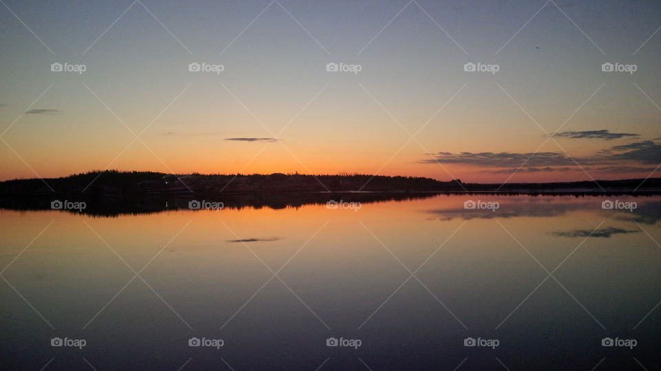 Sunset, Dawn, Reflection, Lake, Water