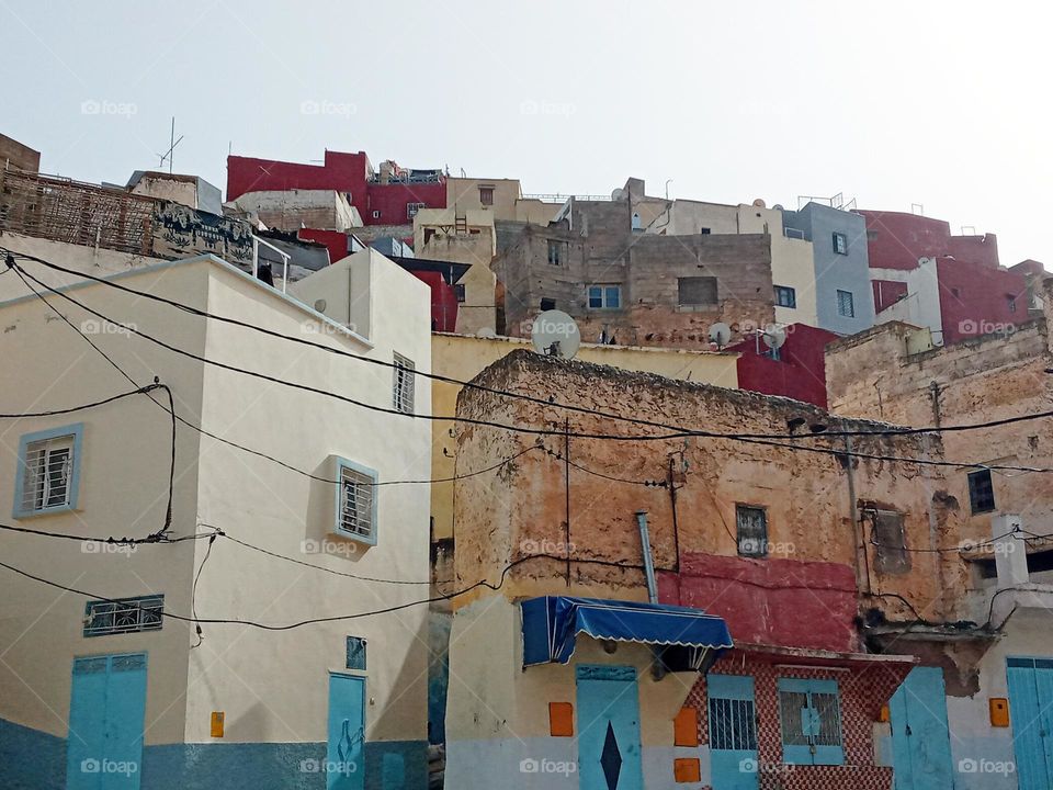 Old building in village Bhalil of morocco