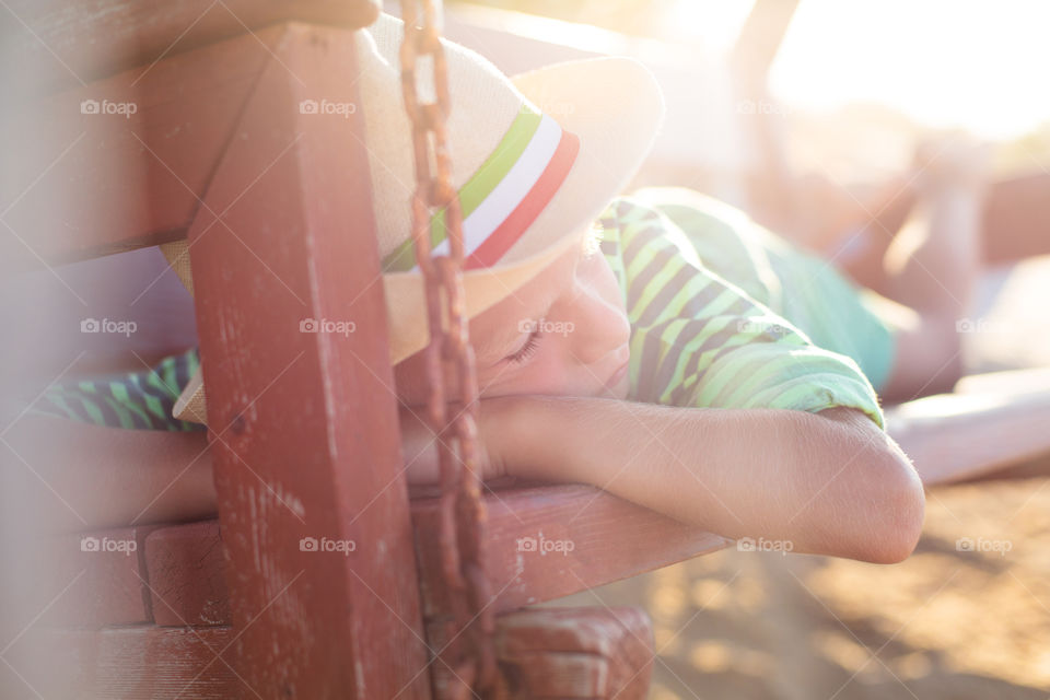 Child, Woman, Summer, Outdoors, People