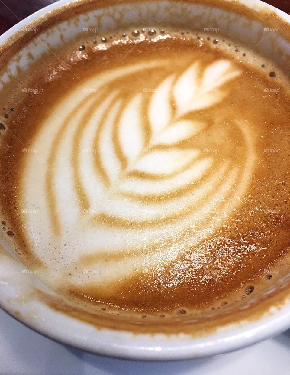 Classic latte to start the day.