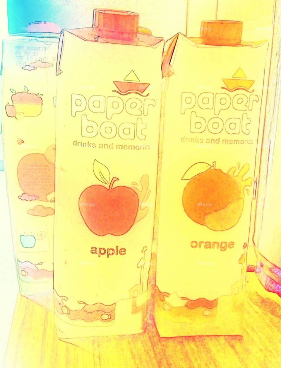 apple juice,orange juice art