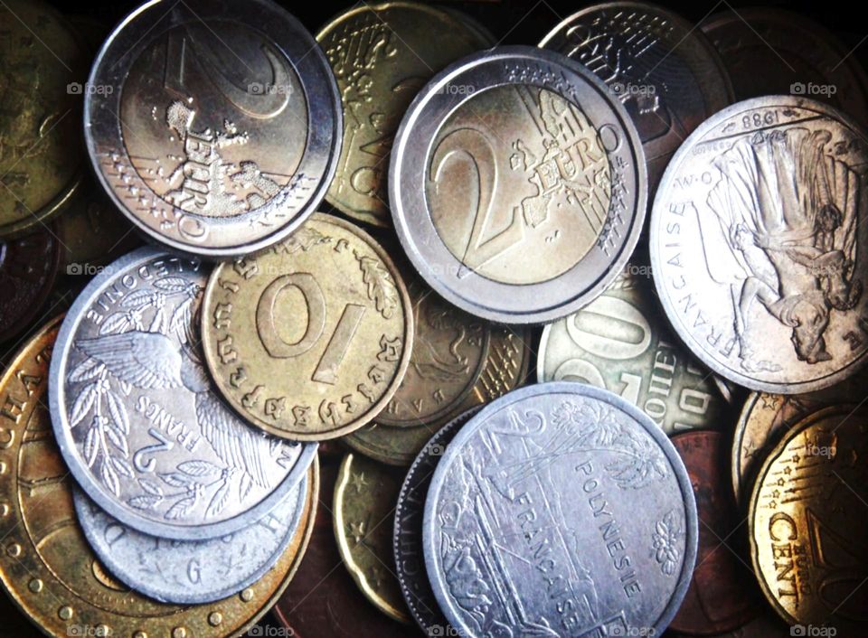 Old and modern coins