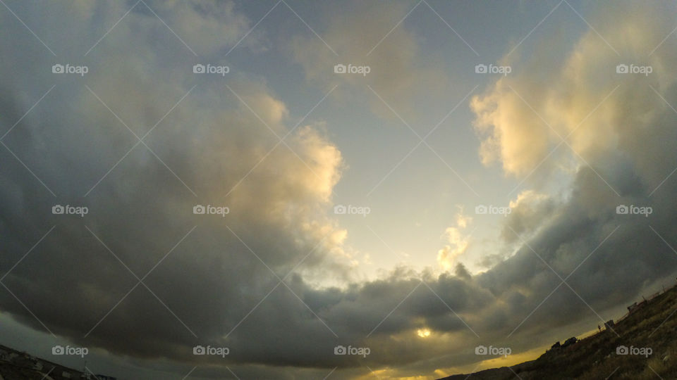 Sky Partially Cloudy at Ocean