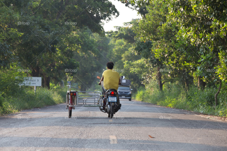 Local road in Thailand 