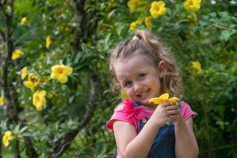 Girl with flower