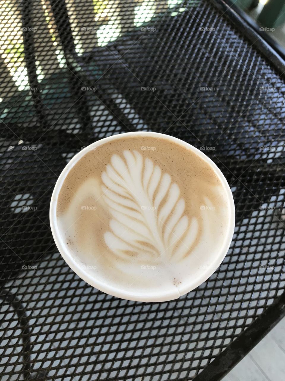 My first cup of coffee art