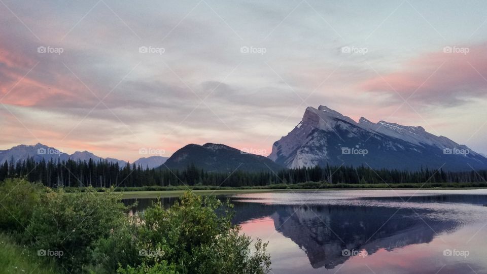 Sunset in Banff