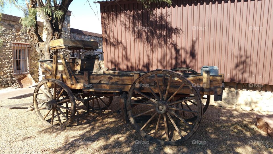 Vintage Wagon Wheel Stagecoach
