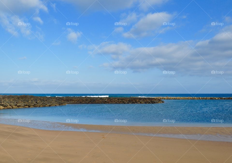 Scenic view of calm sea