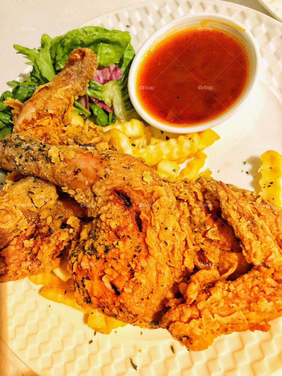 Fried chicken in Malaysia 