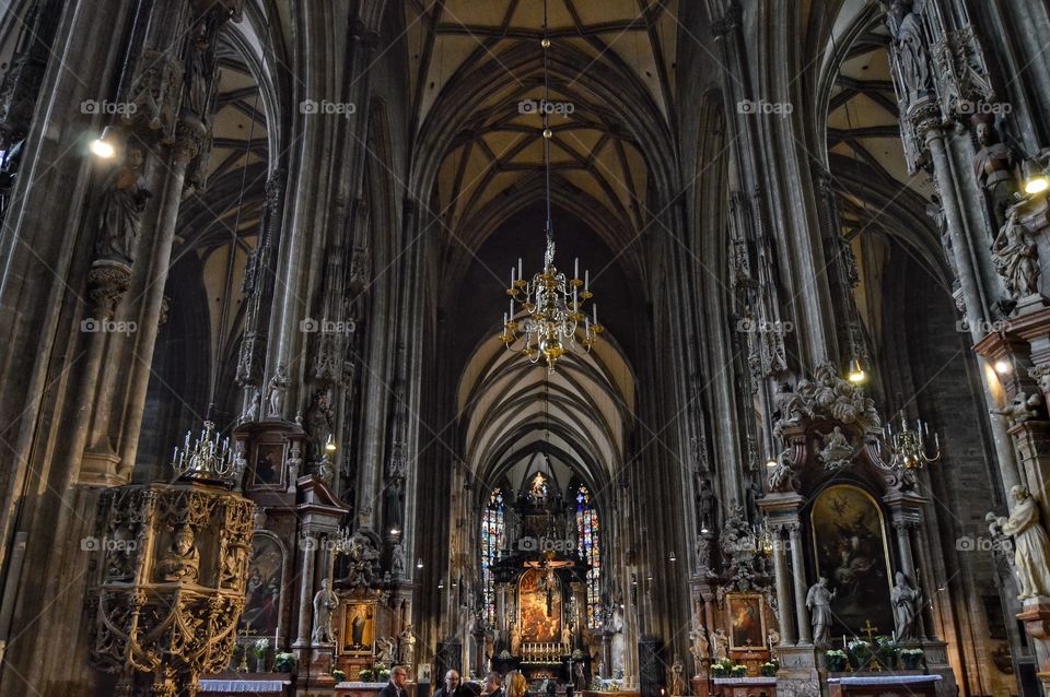Interior de la Catedral de San Esteban de Viena (Vienna - Austria)