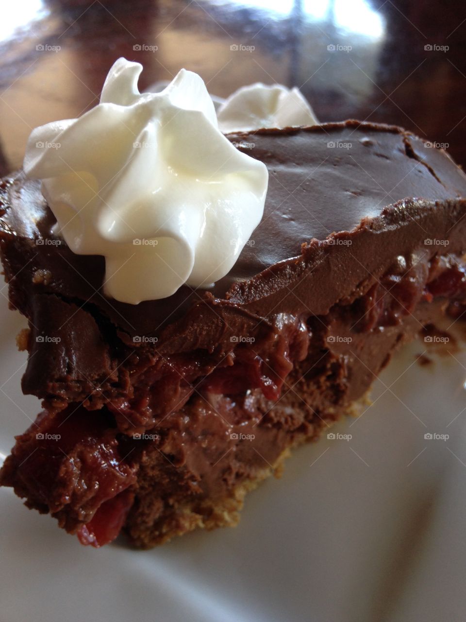 Double chocolate cherry cheesecake 