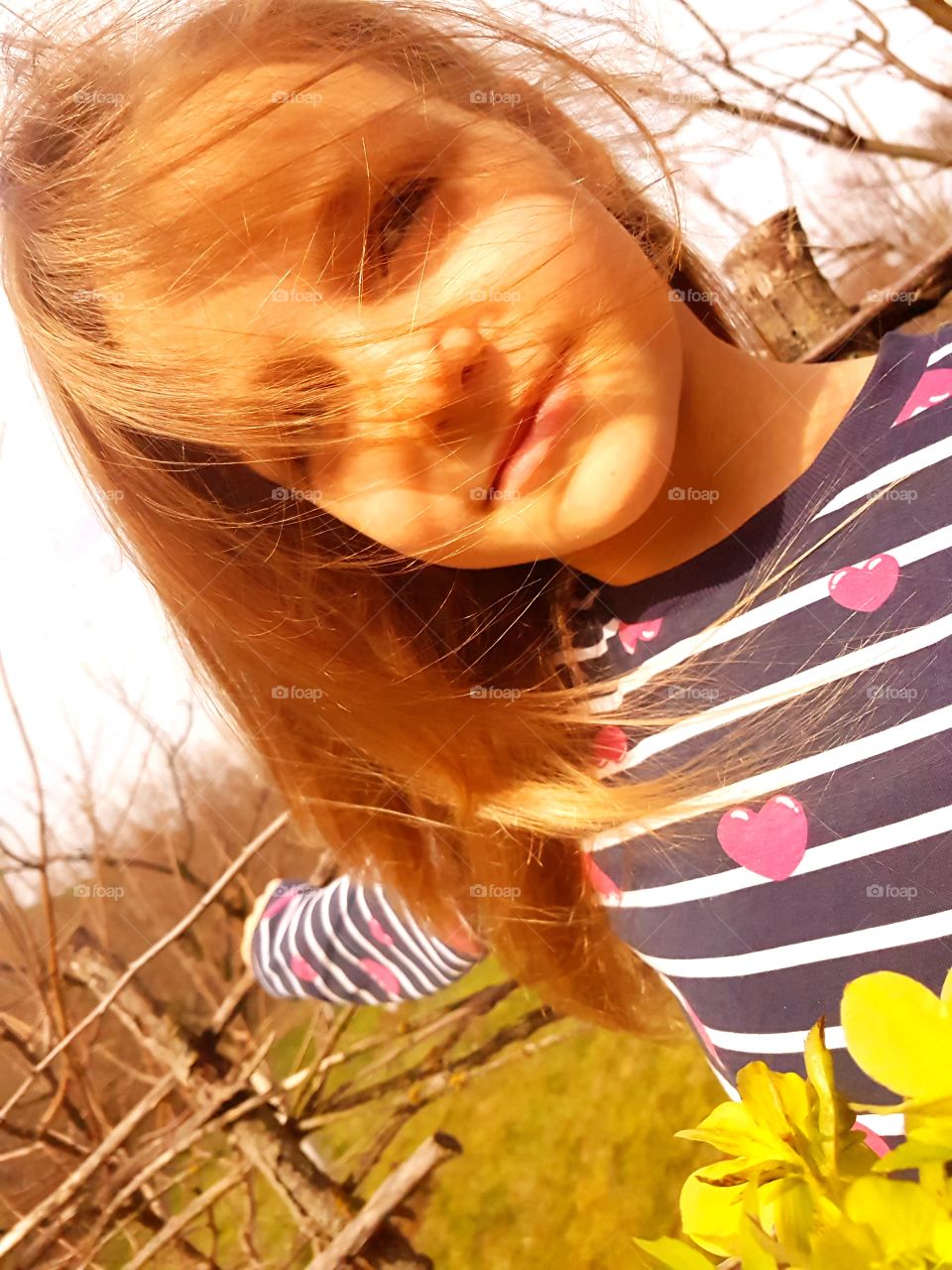 A huge smile from a little child