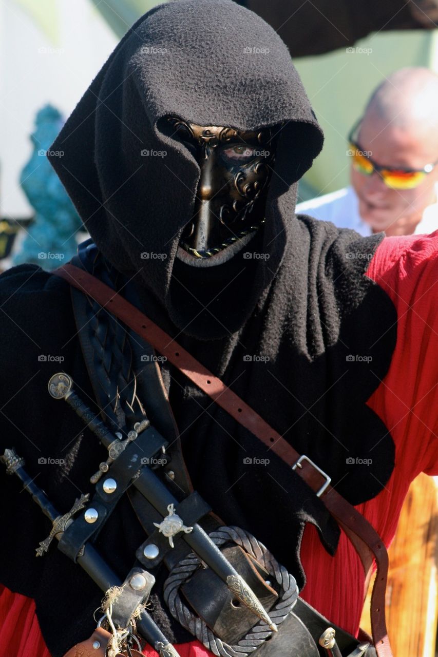 Dark warrior at the Medieval Faire