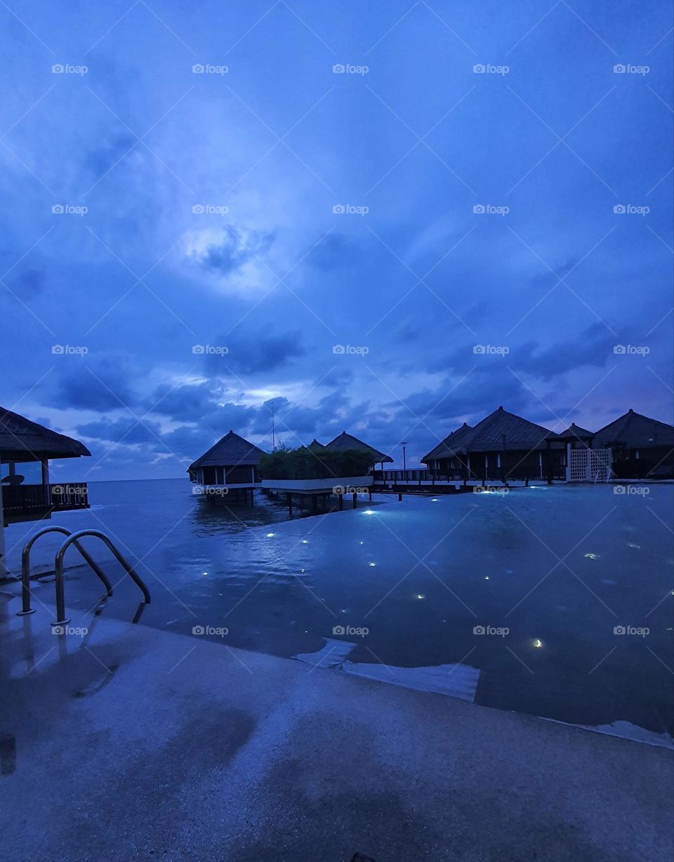 Infinity Pool @Sepang Gold Coast Resort, Malaysia