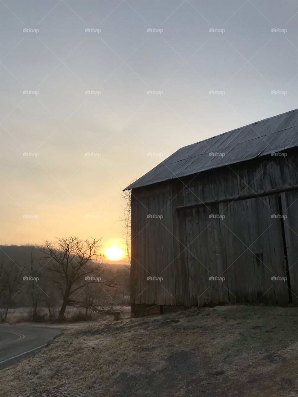 Pennsylvania Farm at sunrise 