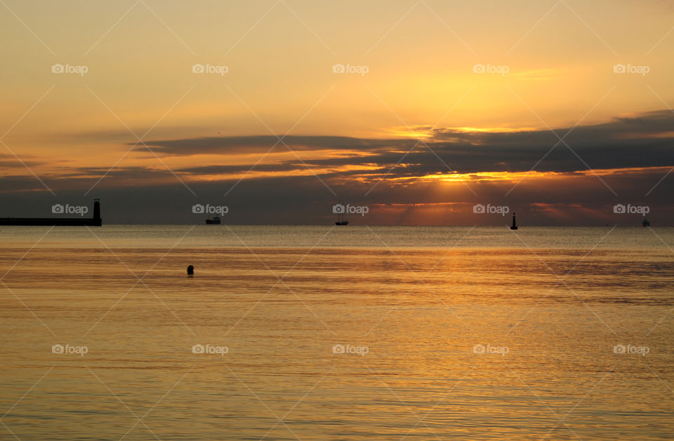 Sunrise over the Baltic Sea 