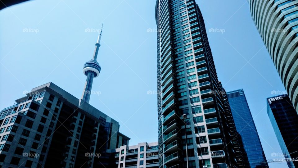 Cruising down the freeway in Toronto