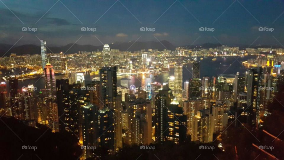 City View from Victoria's Peak. Hong Kong