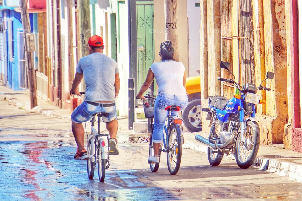 Biking in cuba