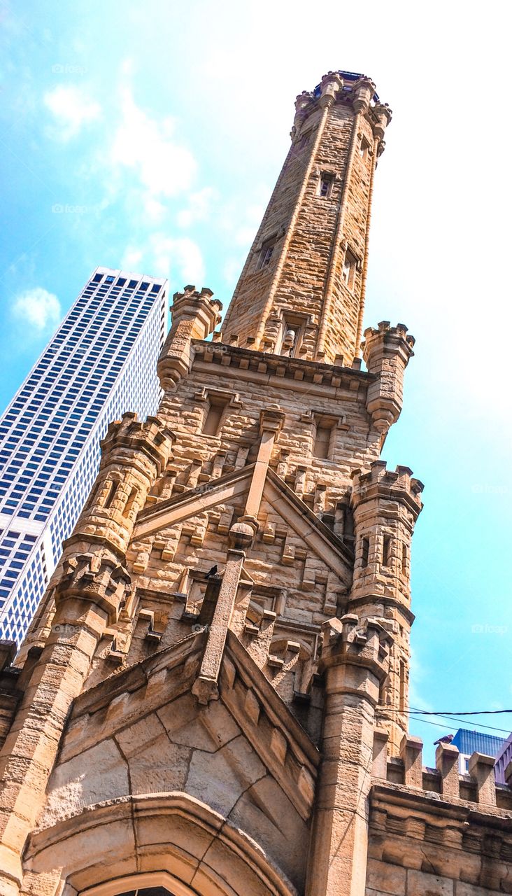 Chicago's old water tower. 