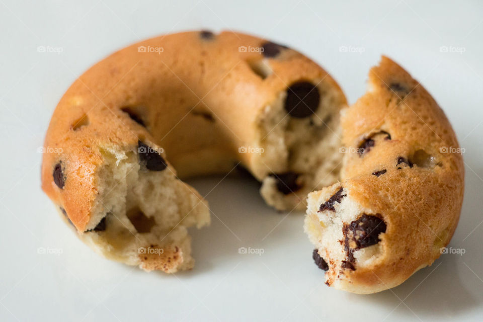 Chocolate chip banana donuts 