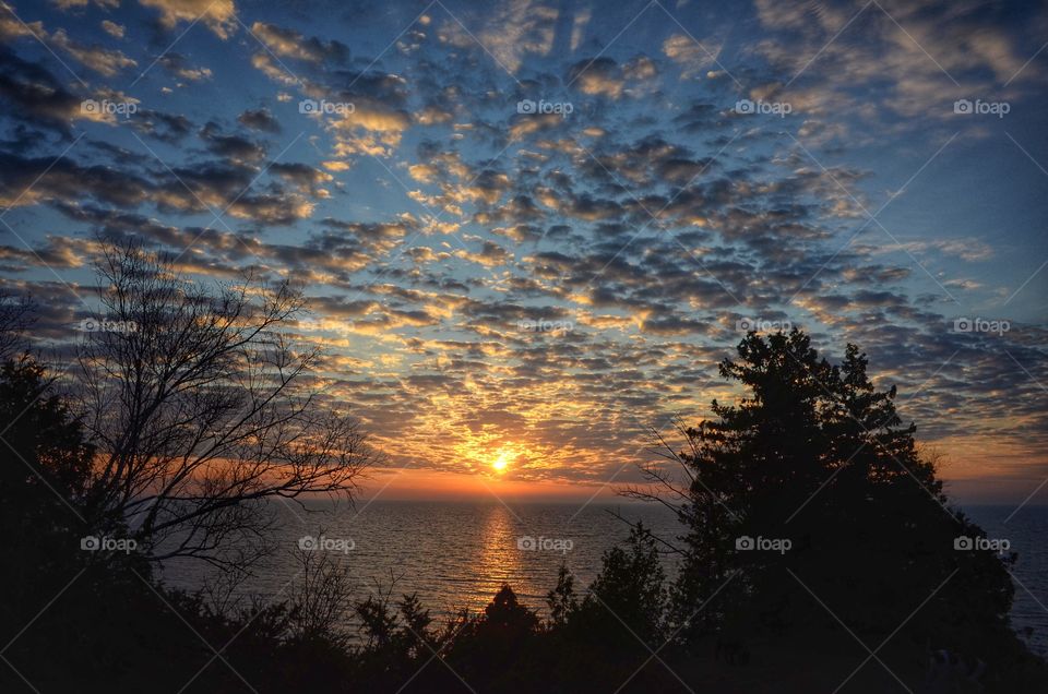 Dramatic sky against sea