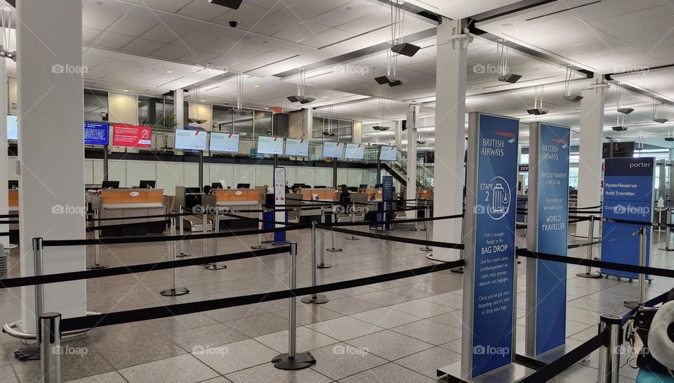 Montreal airport. Check in.