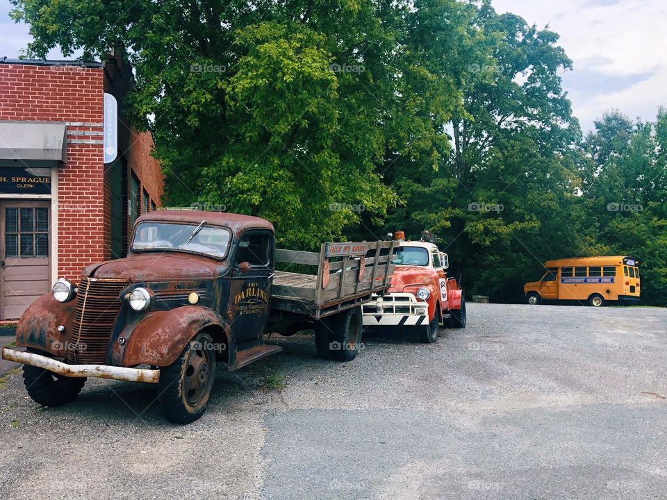 Truck & School-bus, Mayberry, Andy Griffith, Mount Airy, Summer 2020