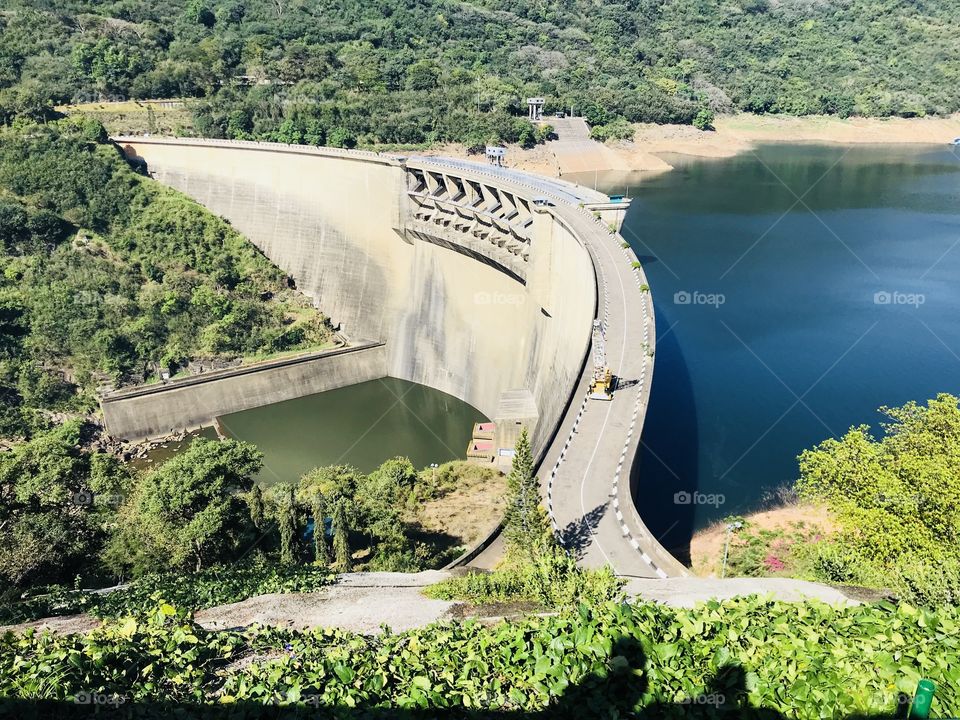 Victorya Dam In Sri Lanka
