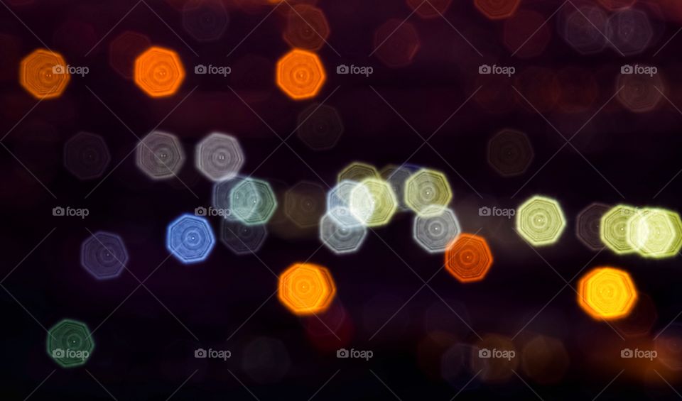 Background Bokeh images of vehicle light