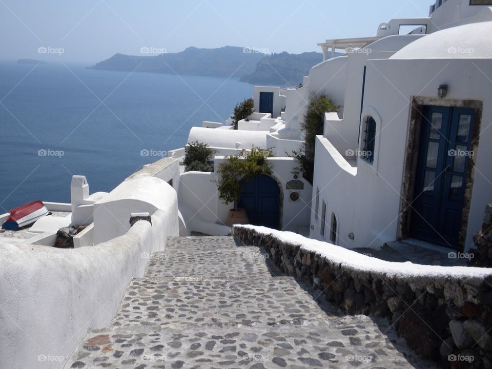 Stairs in Oia 