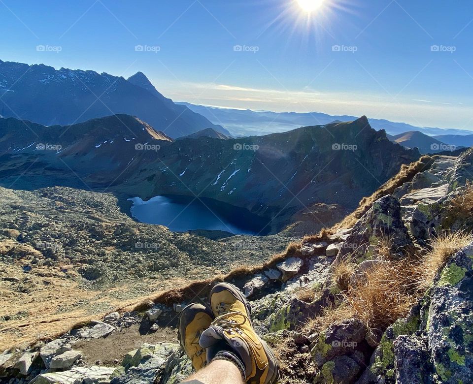 Autumn in Tatra mountains, Slovakia. Chill time. 