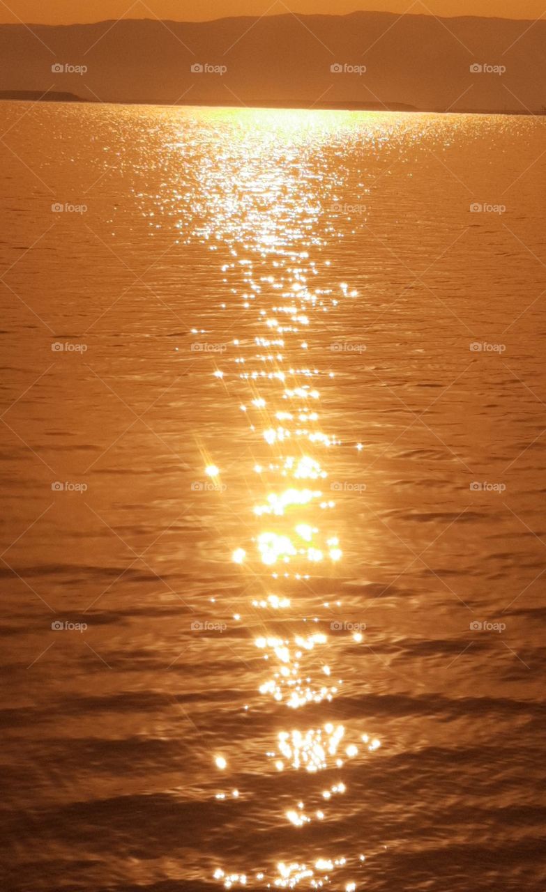 sun on the water