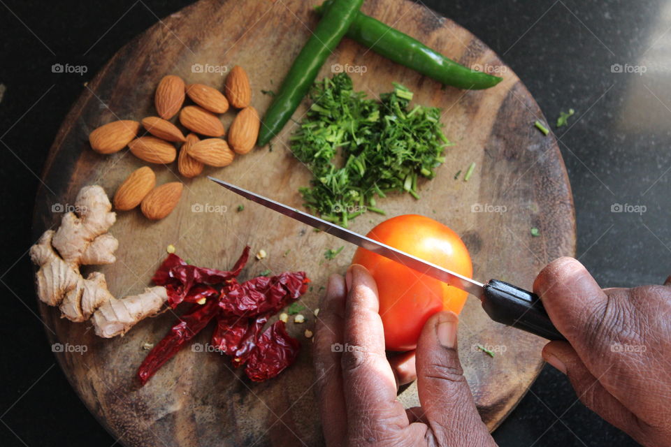 Person preparing food