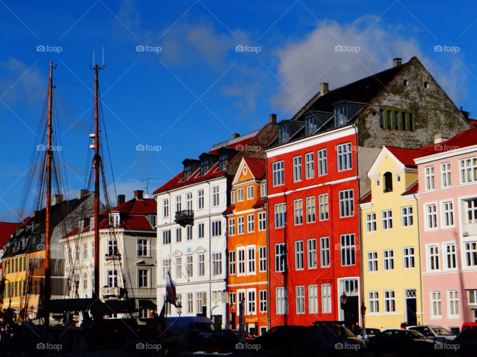 city white orange buildings by kshapley