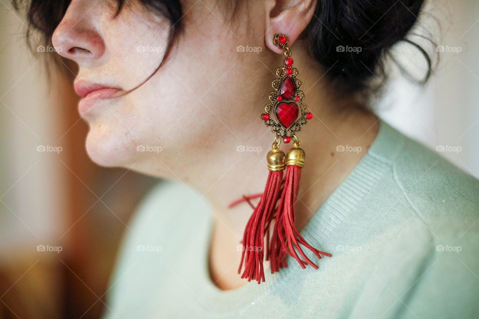 Red earings