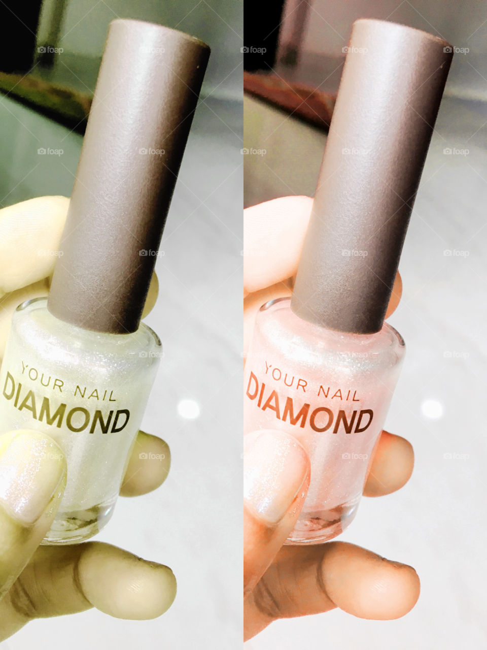 Diamond color nail polish 