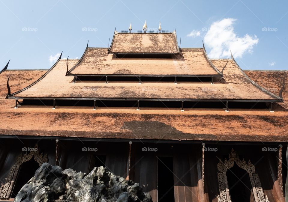 Chengrai/Thailand:February 16 2019-Black house , Thai museum gallery in the North