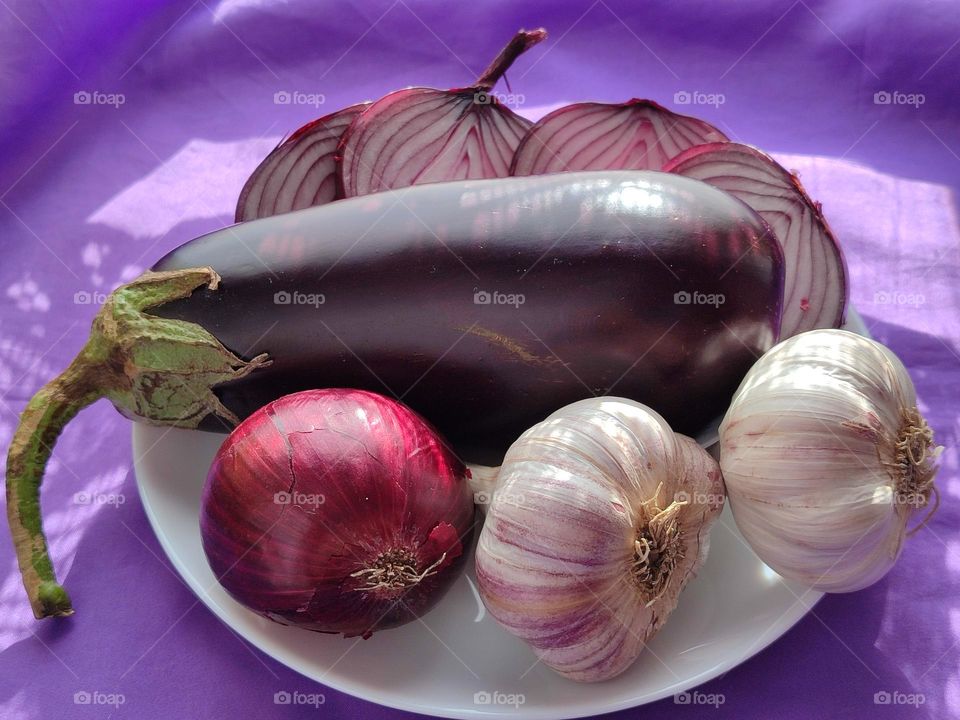 Bright vegan still life