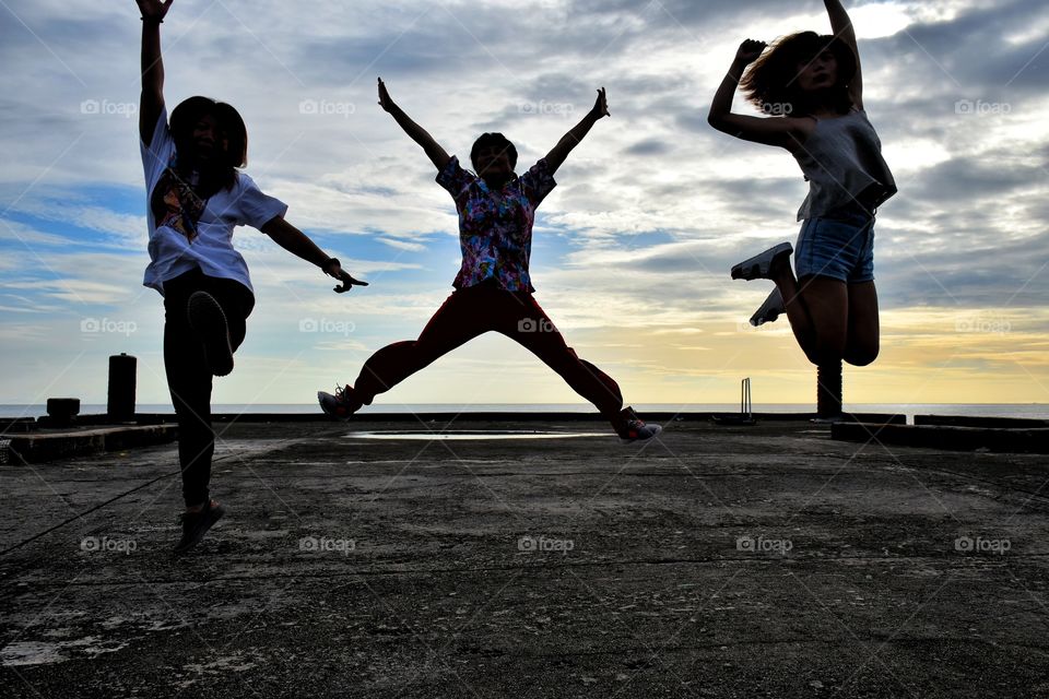 there jumping at the bridge