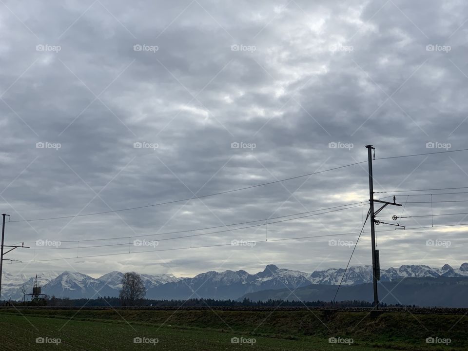 A village in the Swiss country