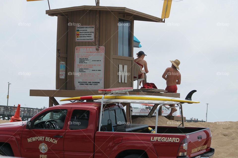 Lifeguards . Beach lifeguards 