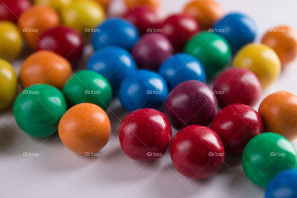 closeup of colorful candy