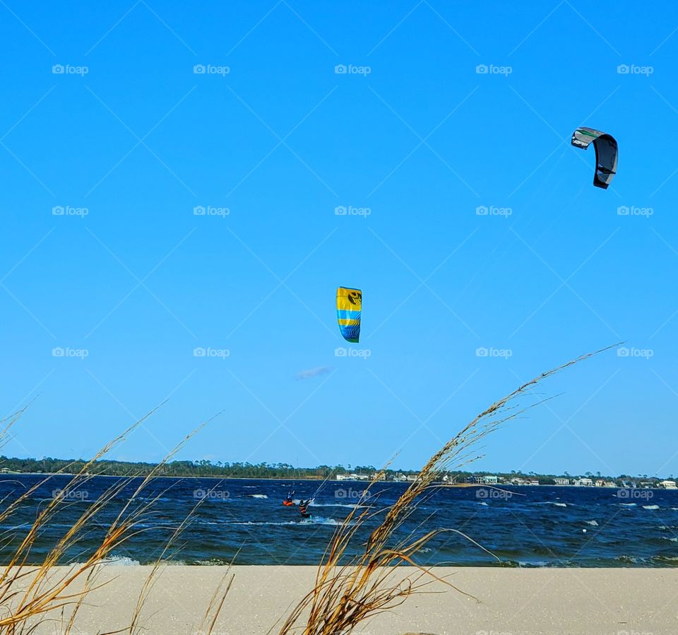 kite boarding