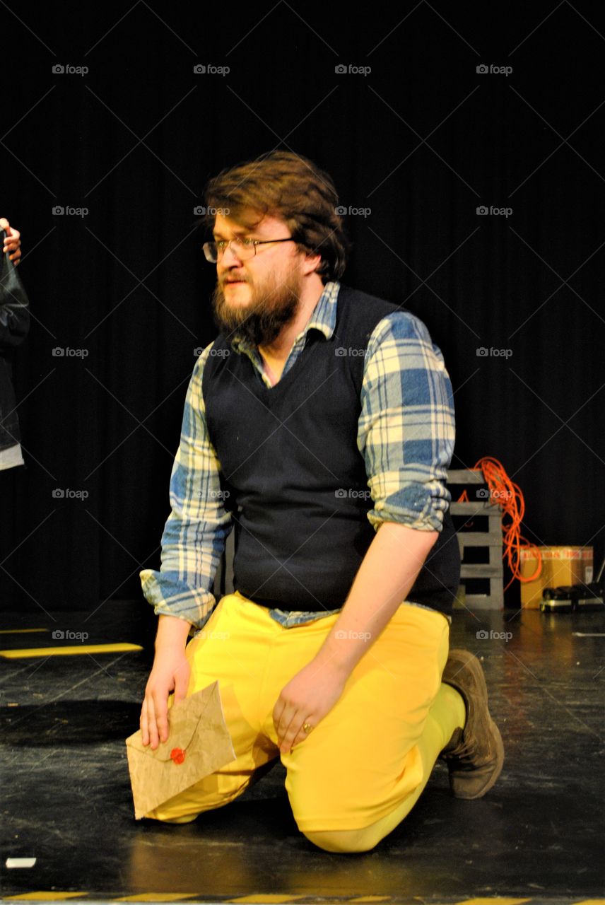 Malvolio in yellow stockings in twelfth night