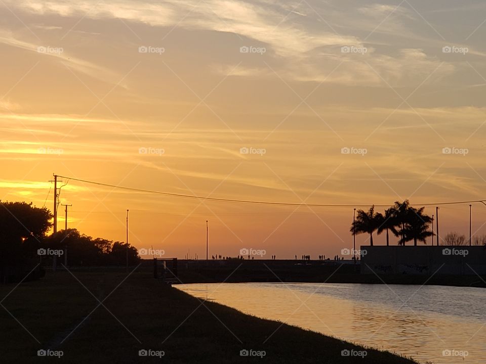 Sunset  on the Everglades