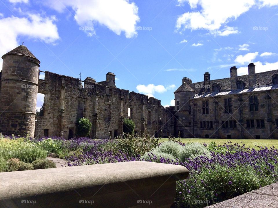 Old palace of Falkland in Scotland 